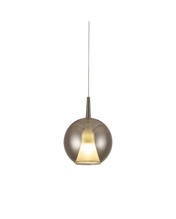 ELSA * COLGANTE CRISTAL BOLA - E27 - CROMO + OPAL (SIN BASE)